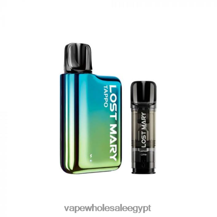 2R86DB436 - Vape Wholesale Egypt أزرق أخضر × ليمون ليموني LOST MARY Tappo عدة جراب