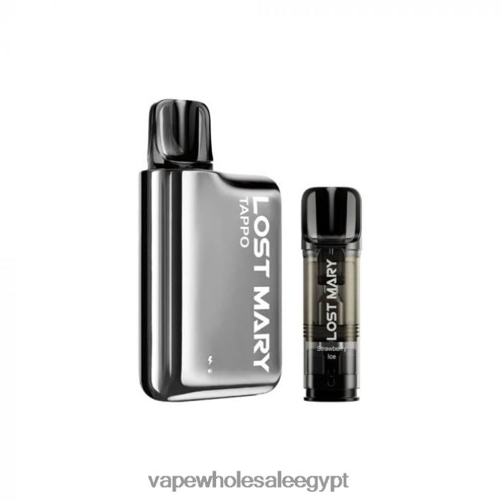 2R86DB438 - شراء Vape بالجملة ستانلس فضي × ثلج فراولة LOST MARY Tappo عدة جراب