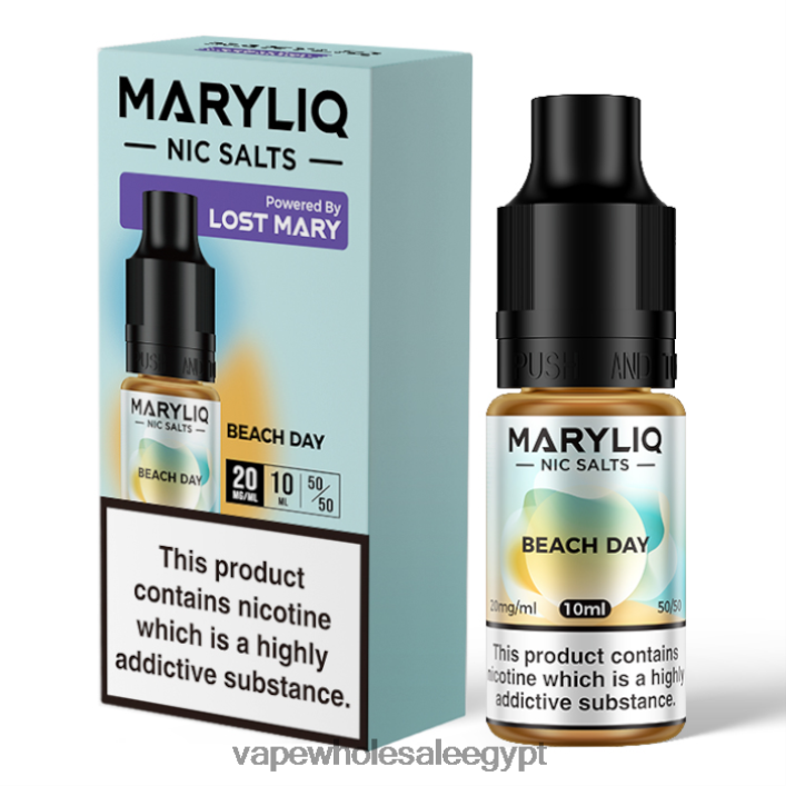 2R86DB439 - Cairo Vape Shop يوم الشاطئ LOST MARY MARYLIQ أملاح النيكوتين - 10 مل - 20 ملغ