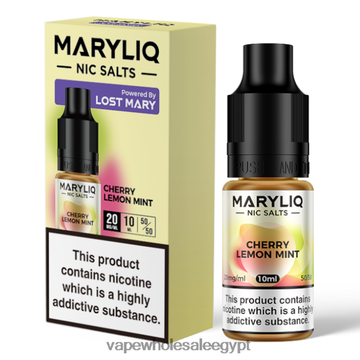 2R86DB444 - Vape Store مصر الليمون الكرز والنعناع LOST MARY MARYLIQ أملاح النيكوتين - 10 مل - 20 ملغ