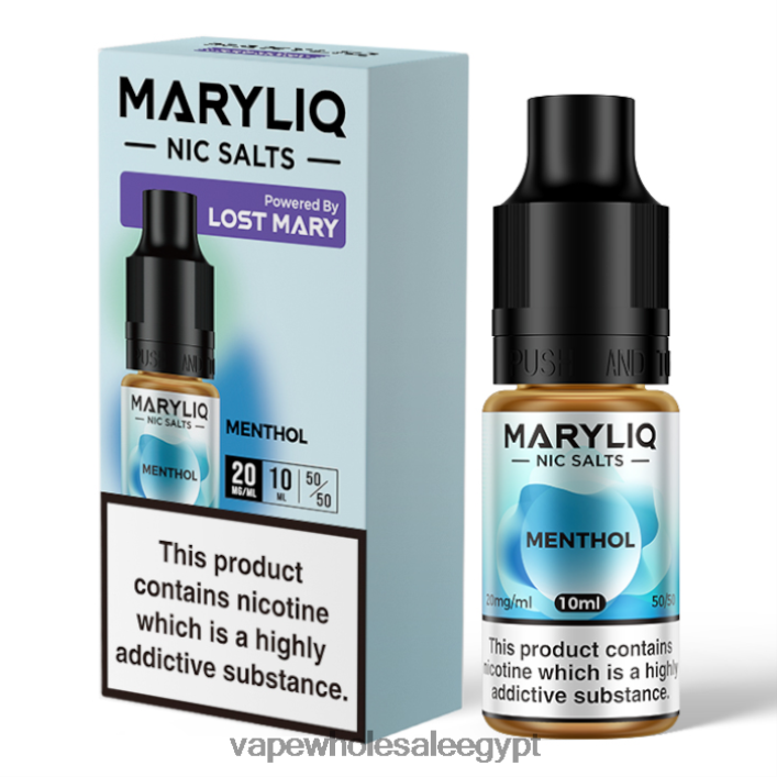 2R86DB449 - Cairo Vape Shop المنثول LOST MARY MARYLIQ أملاح النيكوتين - 10 مل - 20 ملغ