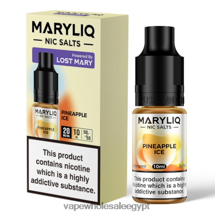 2R86DB452 - Vape مصر الجديدة ثلج الأناناس LOST MARY MARYLIQ أملاح النيكوتين - 10 مل - 20 ملغ