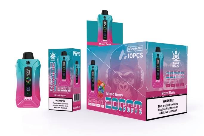 Bang Beach 20000 سحبة فيب شاشة سمارت R88P5 - Disposable Vape Cairo التوت المختلط