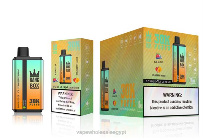 Bang Box 30000 نفخة نكهات مزدوجة R88P73 - Vape مصر بلو راز آيس وفراولة ومانجو