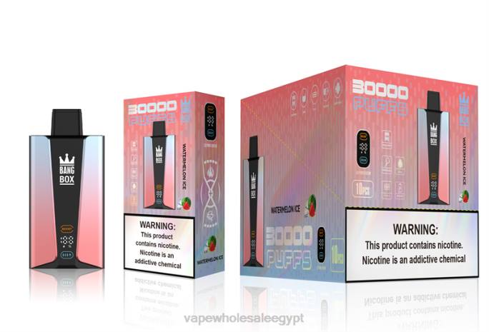 Bang Box شاشة سمارت 30000 نفخة R88P86 - Disposable Vape Cairo ثلج البطيخ