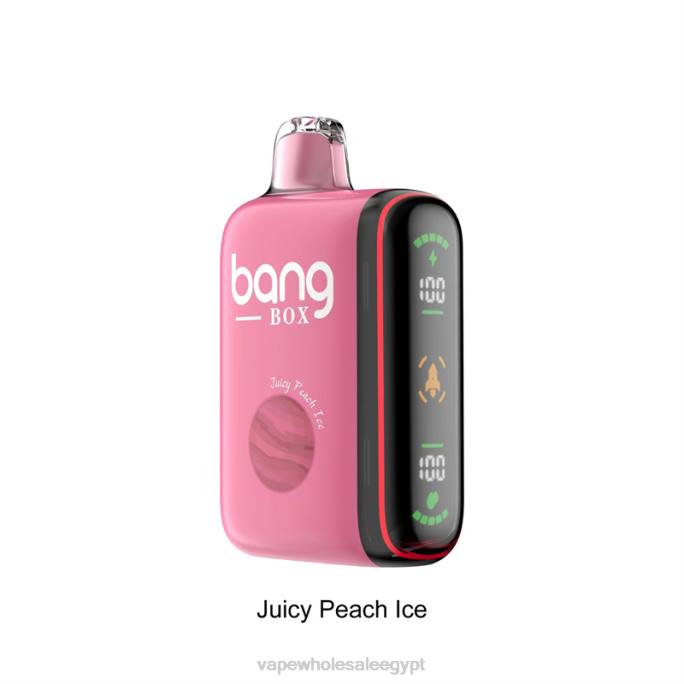 Bang Box 9000-18000 نفث عرض الطاقة الذكي R88P29 - Vape Wholesale Egypt جليد الخوخ العصير