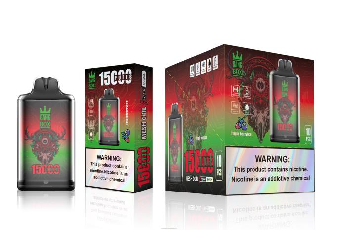 Bang Box s1-15000 نفث R88P104 - Vape بالجملة ثلج التوت الثلاثي