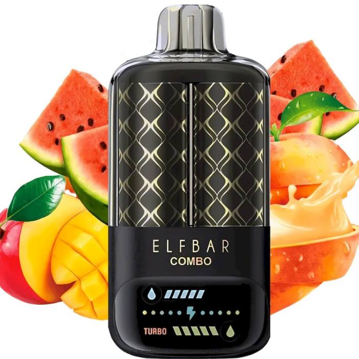 Elf Bar Combo 25000 - 442D6 الخوخ والمانجو والبطيخ Vape مصر