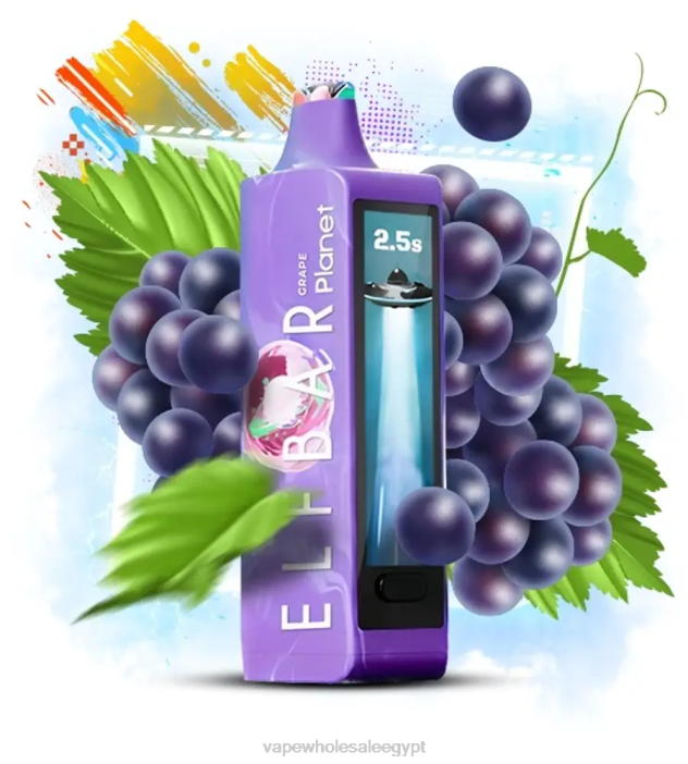 Elf Bar Planet 25000 - 442D13 العنب Cairo Vape Shop