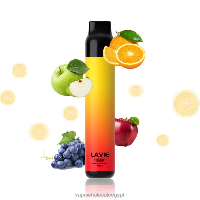 LAVIE BAR 5000 نفث - الحد الأقصى 88XF6280 | Vape Wholesale Egypt برتقال عنب