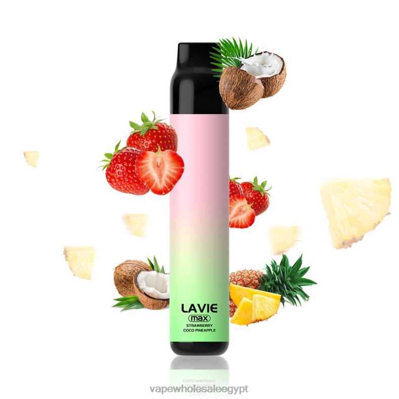 LAVIE BAR 5000 نفث - الحد الأقصى 88XF6283 | Cairo Vape Shop الفراولة كوكو التفاح