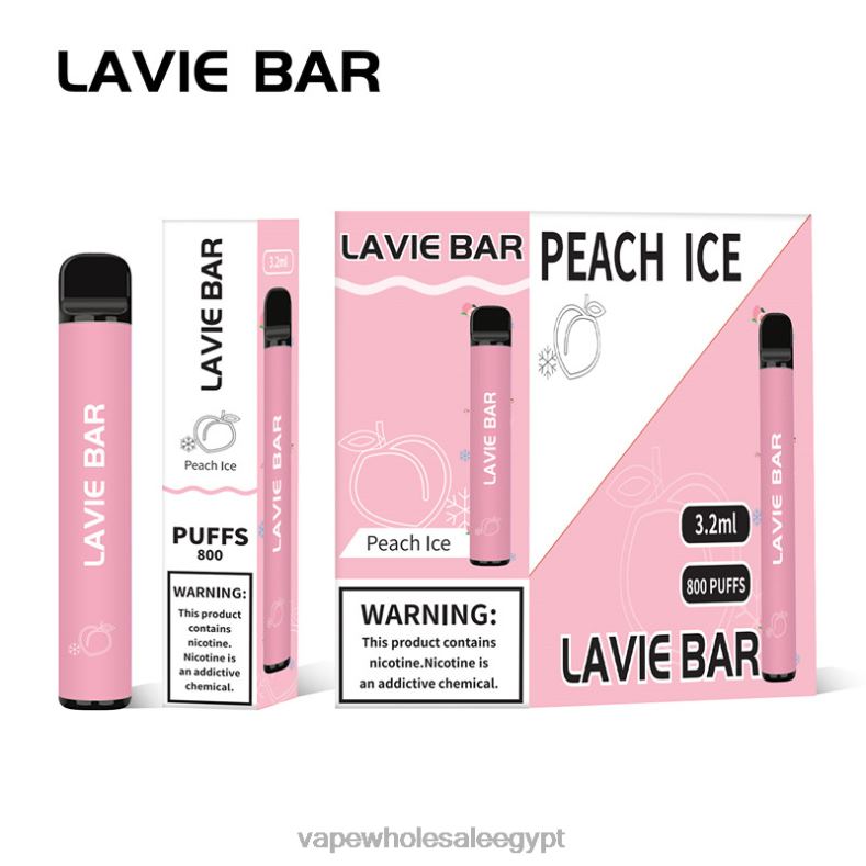 LAVIE BAR 800 نفث 88XF6314 | Disposable Vape مصر جليد الخوخ