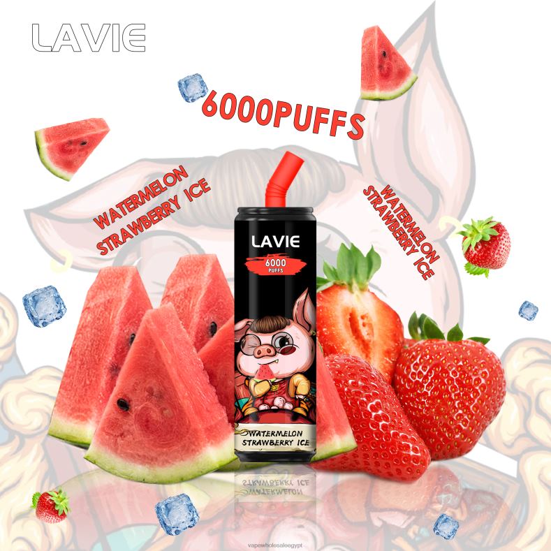 LAVIE Coke BAR 6000 نفث 88XF6267 | Vape مصر بطيخ فراولة مثلج