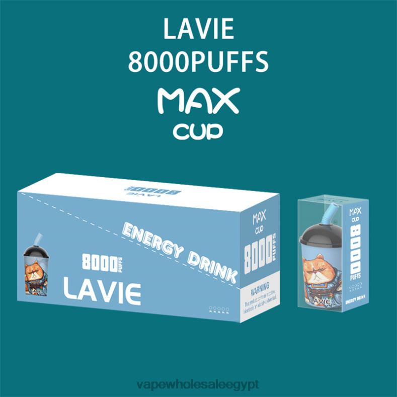 LAVIE Max Cup 8000 نفث 88XF6259 | Vape مصر الجديدة مشروب الطاقة