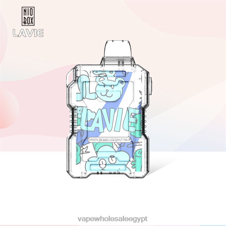 LAVIE NIO BOX 9000 نفث 88XF6188 | Disposable Vape مصر حليب جوز الهند الفاصوليا الخضراء