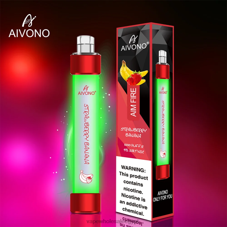 Aivono AIM FIRE 1000 موز فراولة - R6RTR332 Disposable Vape مصر