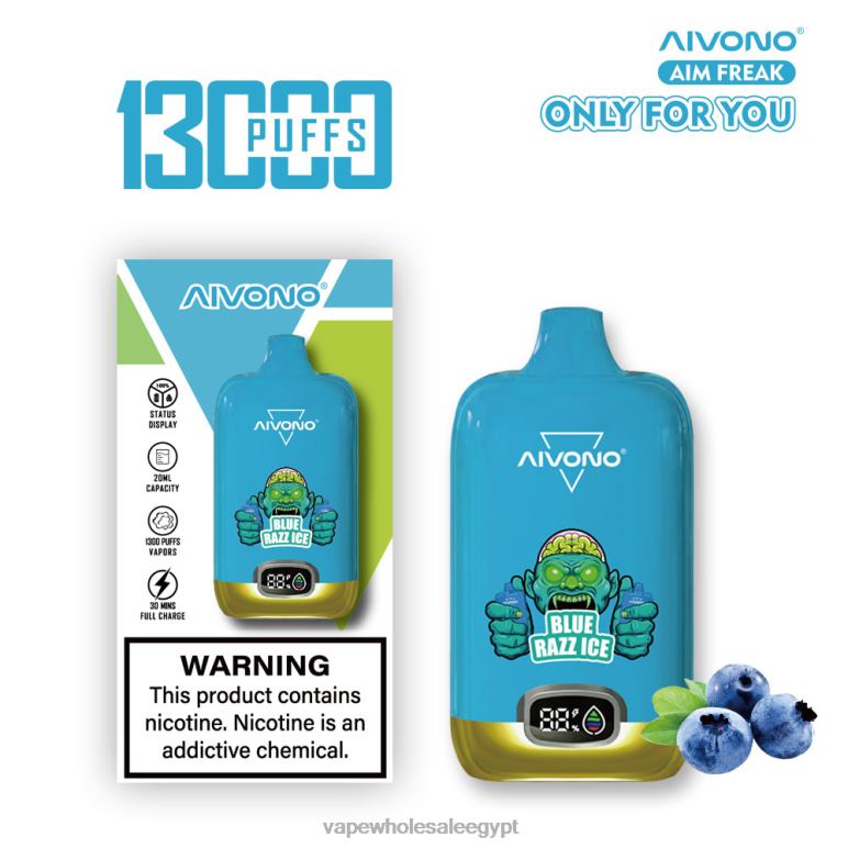 Aivono AIM FREAK 13000 الجليد الأزرق - R6RTR242 Disposable Vape مصر