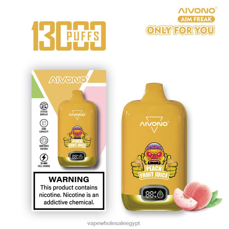 Aivono AIM FREAK 13000 عصير فاكهة الخوخ - R6RTR245 Vape بالجملة