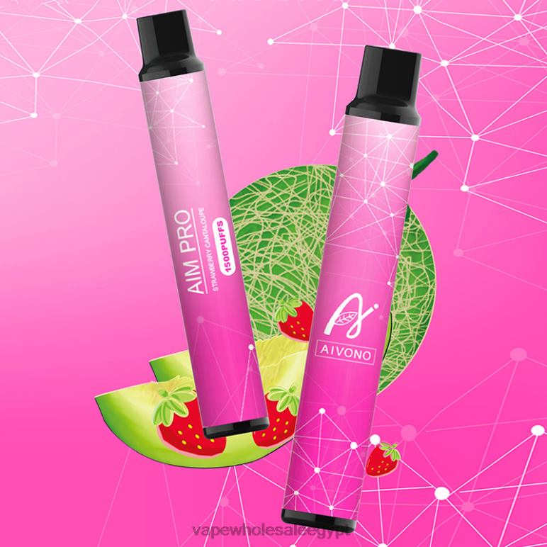 Aivono AIM PRO 1500 شمام الفراولة - R6RTR161 Disposable Vape مصر