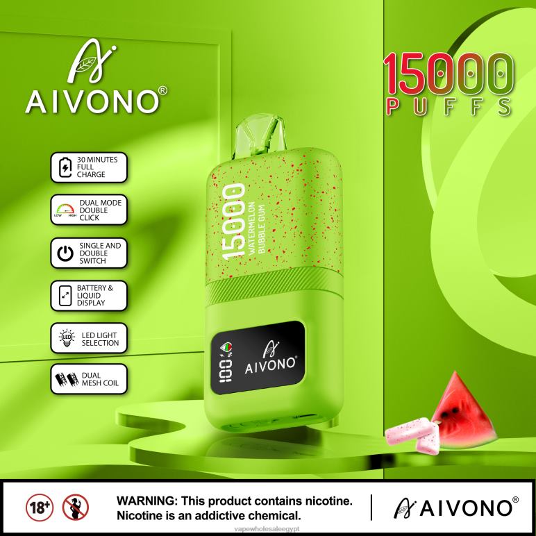 Aivono AIM magic 15000 علكة البطيخ - R6RTR65 Vape بالجملة