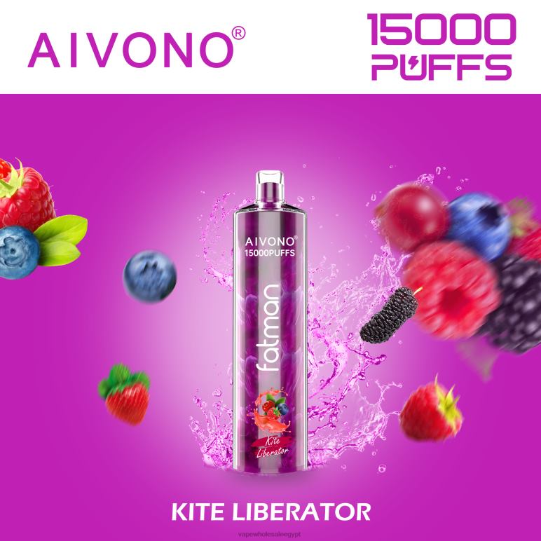 Aivono FATMAN 15000 محرر طائرة ورقية - R6RTR13 Cairo Vape Shop