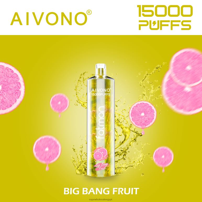 Aivono FATMAN 15000 ثمرة الانفجار الكبير - R6RTR16 Vape مصر الجديدة