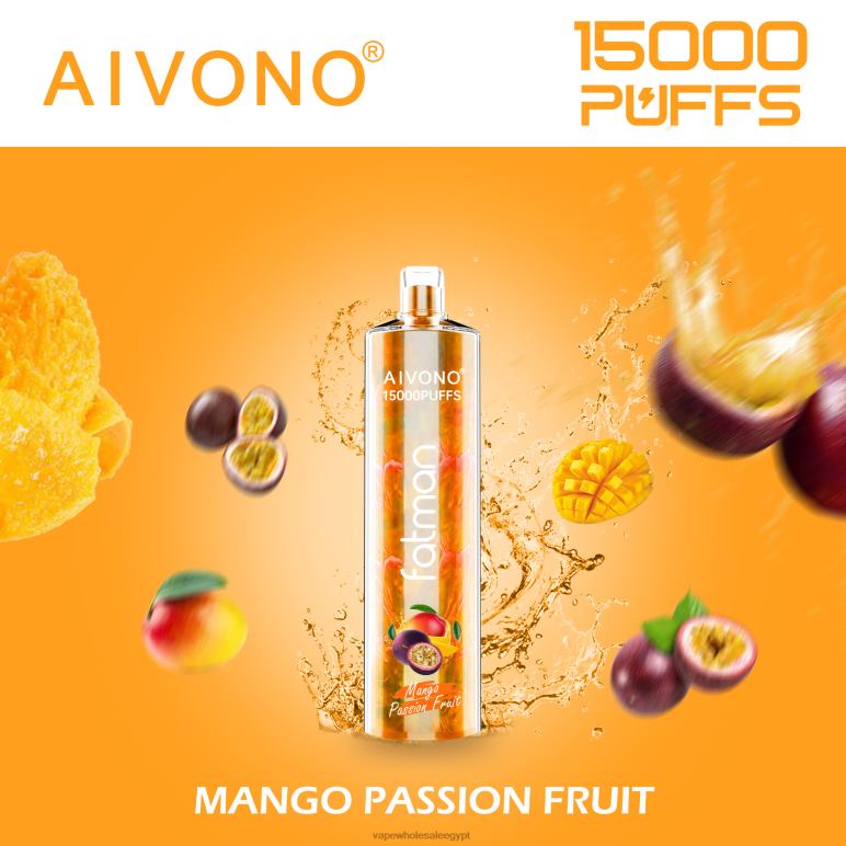 Aivono FATMAN 15000 مانجو باشن فروت - R6RTR19 Vape Wholesale Egypt