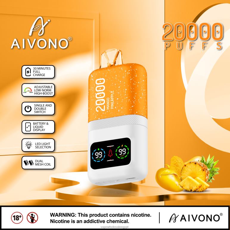 Aivono AIM magic 20000 مانجو اناناس - R6RTR77 Disposable Vape Cairo