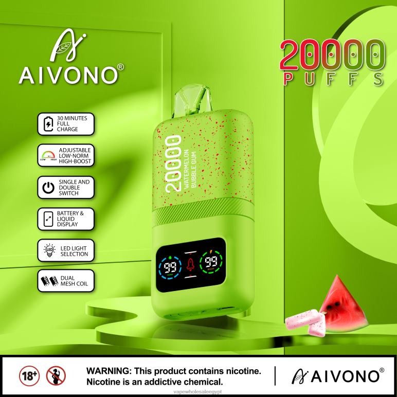 Aivono AIM magic 20000 علكة البطيخ - R6RTR82 Vape Wholesale Egypt