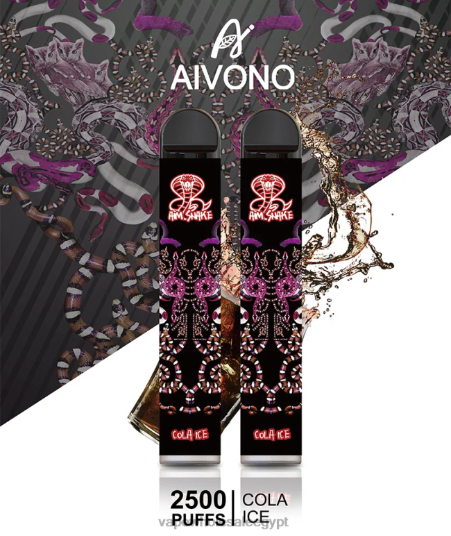 Aivono AIM SNAKE 2500 جليد الكولا - R6RTR301 Cairo Vape Shop