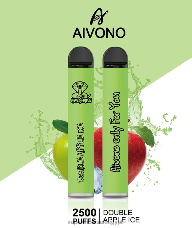 Aivono AIM SNAKE 2500 ثلج تفاح مزدوج - R6RTR304 Vape مصر الجديدة