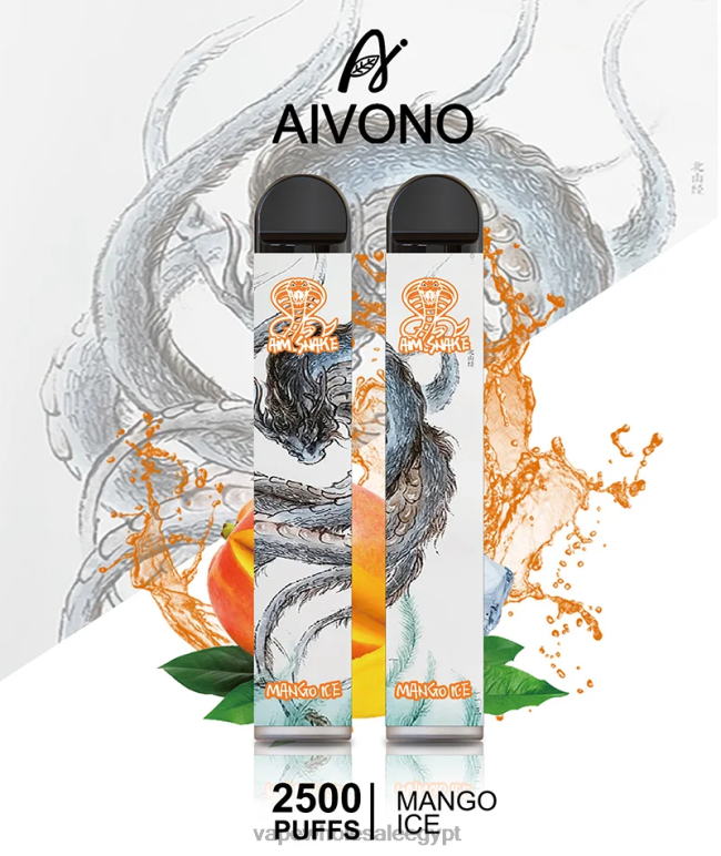 Aivono AIM SNAKE 2500 جليد المانجو - R6RTR313 Vape مصر الجديدة