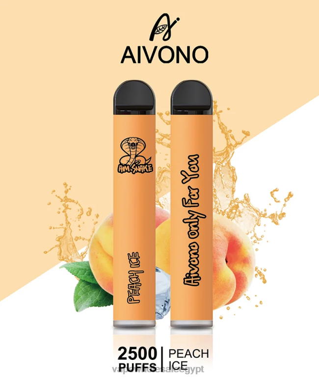 Aivono AIM SNAKE 2500 جليد الخوخ - R6RTR316 Vape Wholesale Egypt