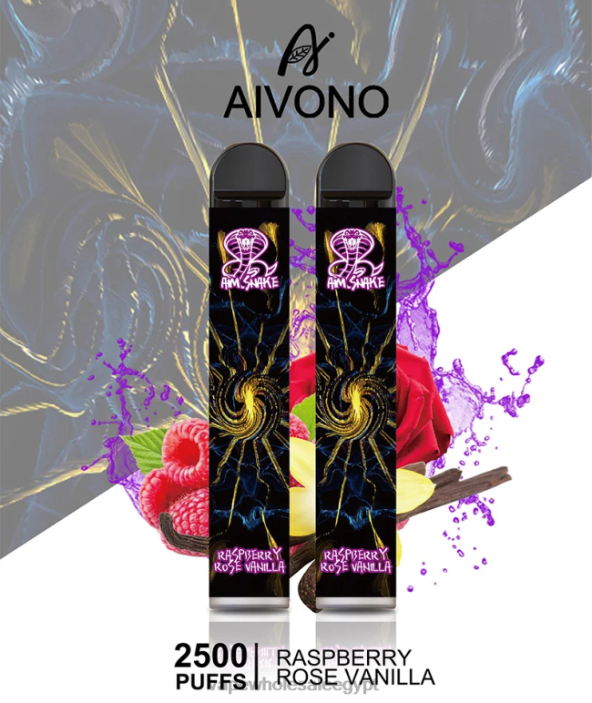 Aivono AIM SNAKE 2500 توت العليق، الورد، الفانيليا - R6RTR317 Vape بالجملة