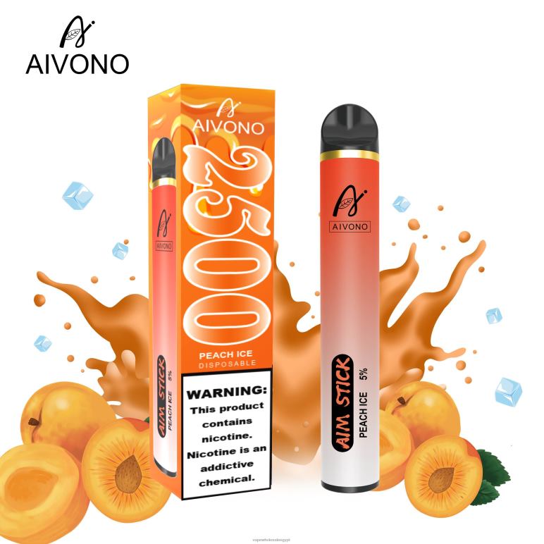 Aivono AIM STICK 2500 جليد الخوخ - R6RTR144 Vape Store مصر