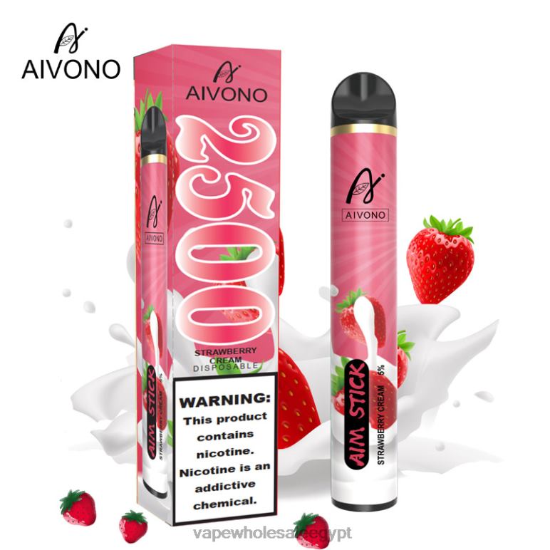 Aivono AIM STICK 2500 كريمة الفراولة - R6RTR155 Vape بالجملة