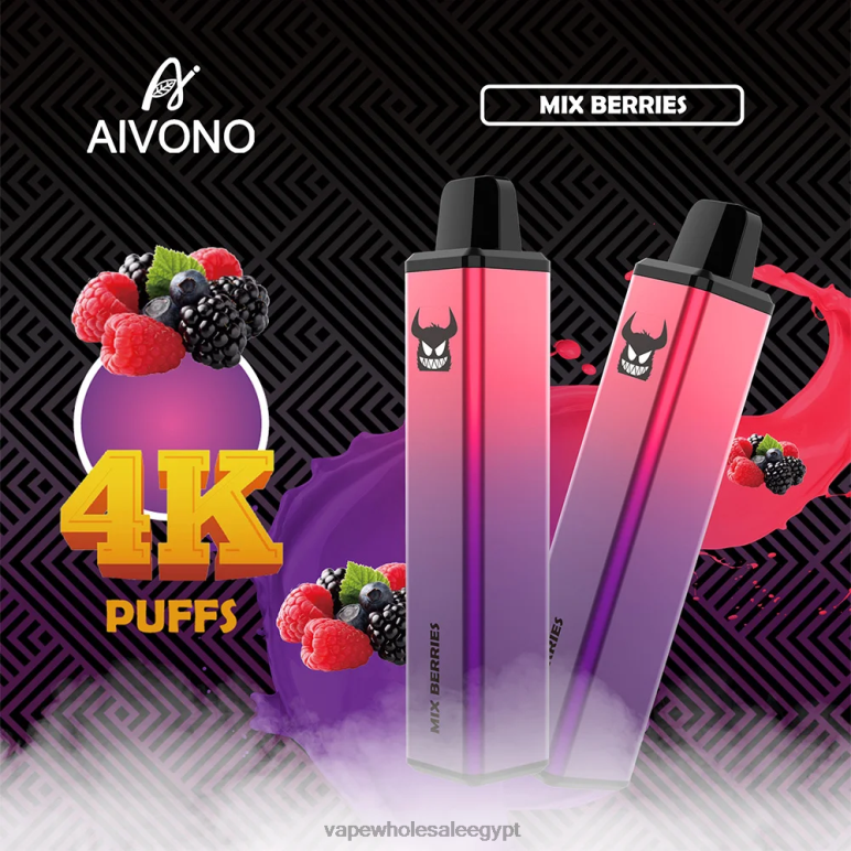 Aivono AIM FREAK 4000 التوت المختلط - R6RTR260 Disposable Vape مصر