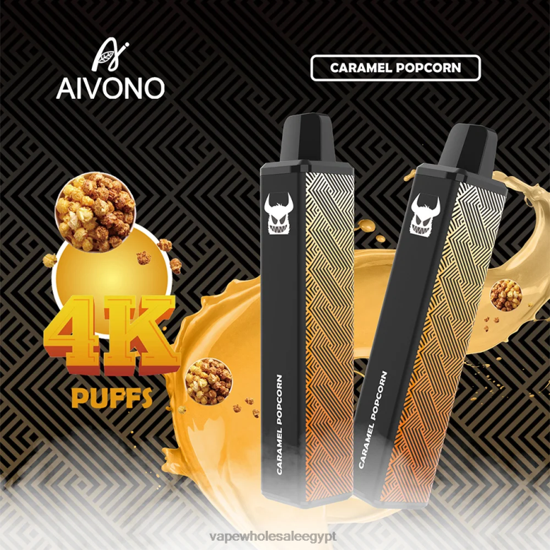 Aivono AIM FREAK 4000 الفشار بالكراميل - R6RTR261 Vape Store مصر