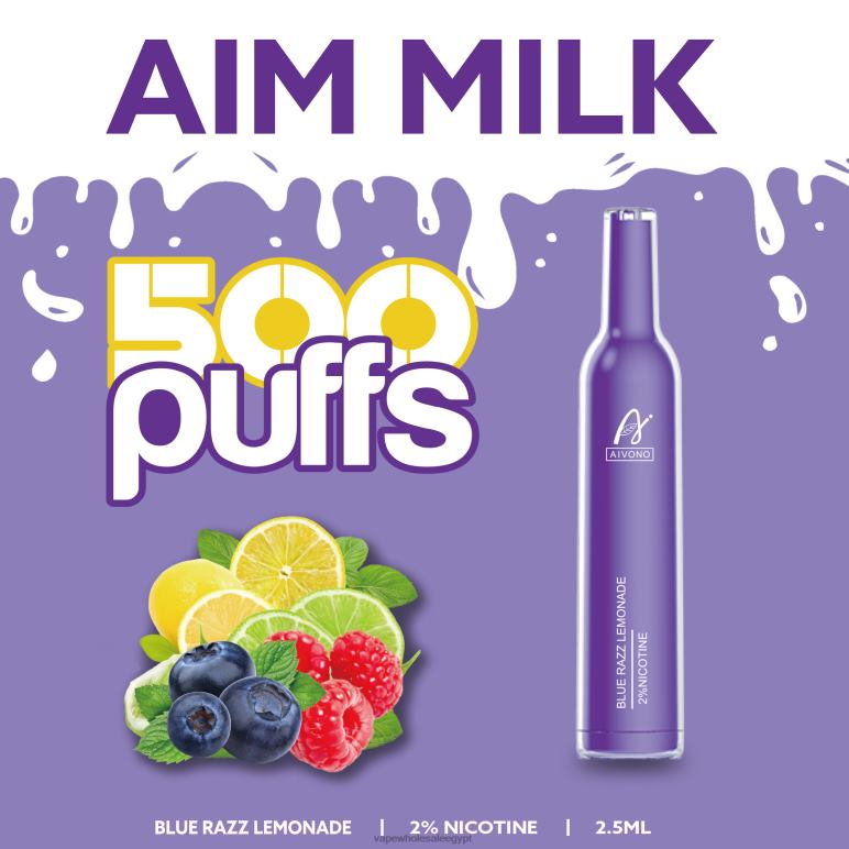 Aivono AIM MILK 500 عصير الليمون الأزرق - R6RTR264 شراء Vape بالجملة