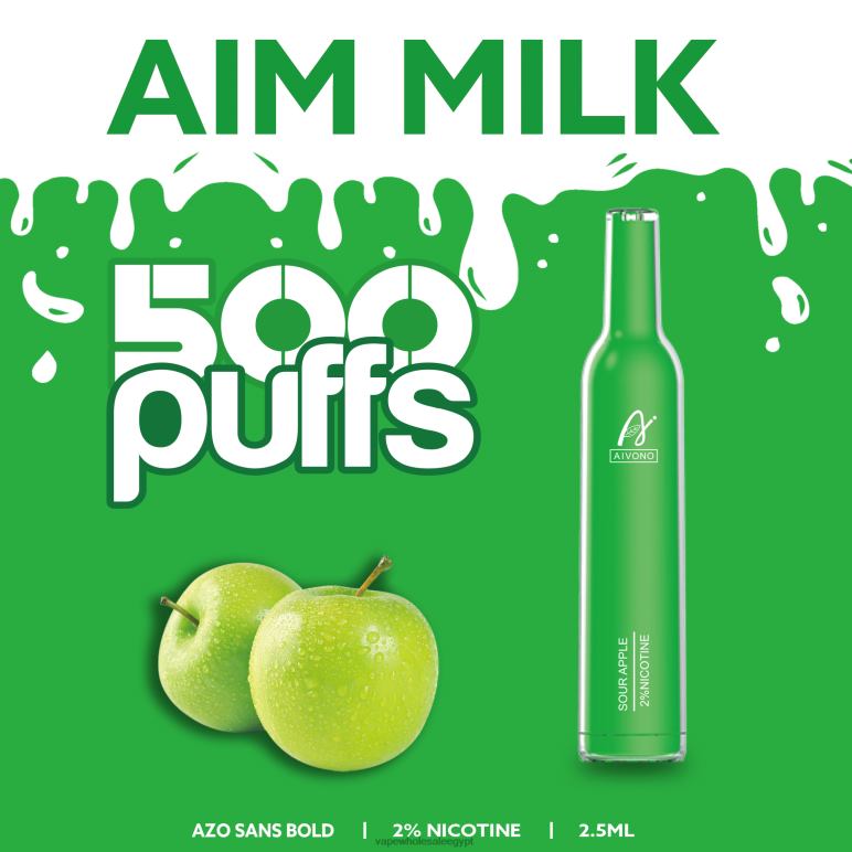 Aivono AIM MILK 500 التفاح الحامض - R6RTR267 Vape مصر