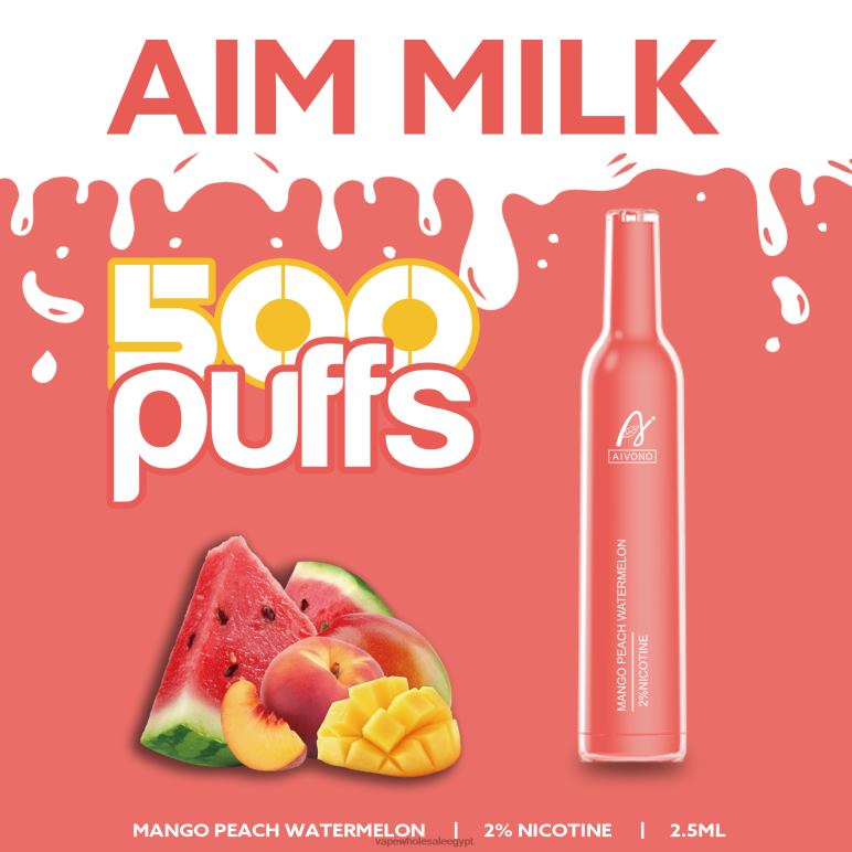 Aivono AIM MILK 500 مانجو خوخ بطيخ - R6RTR268 Vape مصر الجديدة