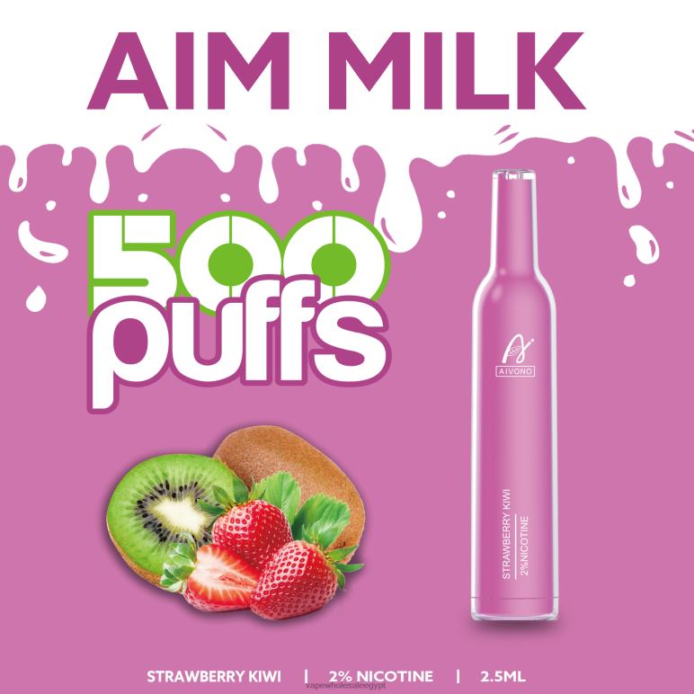 Aivono AIM MILK 500 كيوي فراولة - R6RTR271 Vape Wholesale Egypt