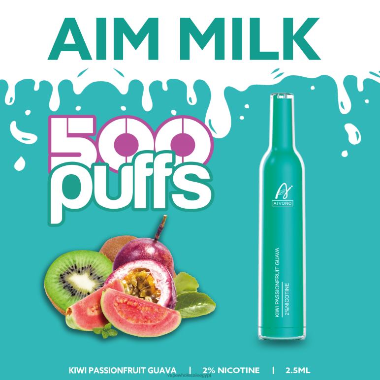 Aivono AIM MILK 500 كيوي باشن فروت جوافة - R6RTR272 Vape بالجملة