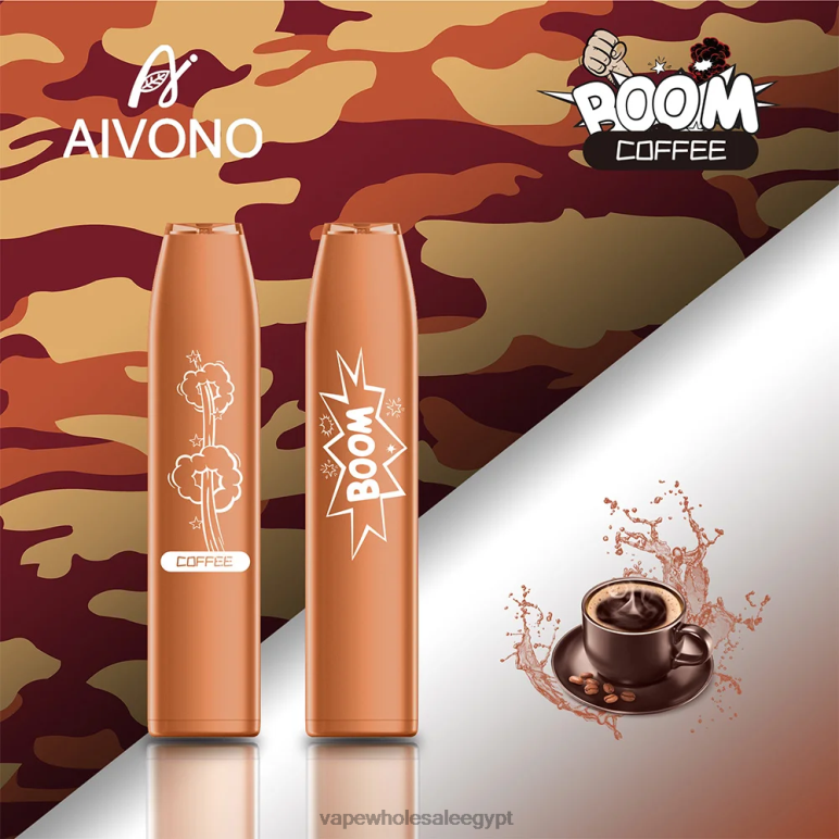 Aivono AIM BOOM 600 قهوة - R6RTR356 Disposable Vape Cairo