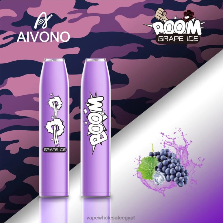 Aivono AIM BOOM 600 جليد العنب - R6RTR359 Disposable Vape مصر