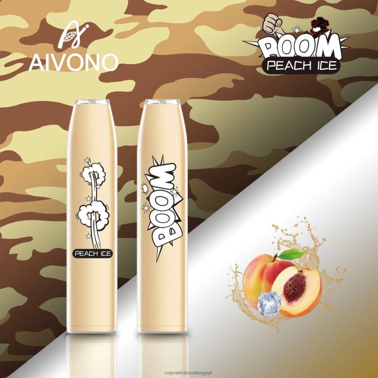 Aivono AIM BOOM 600 جليد الخوخ - R6RTR362 Vape بالجملة