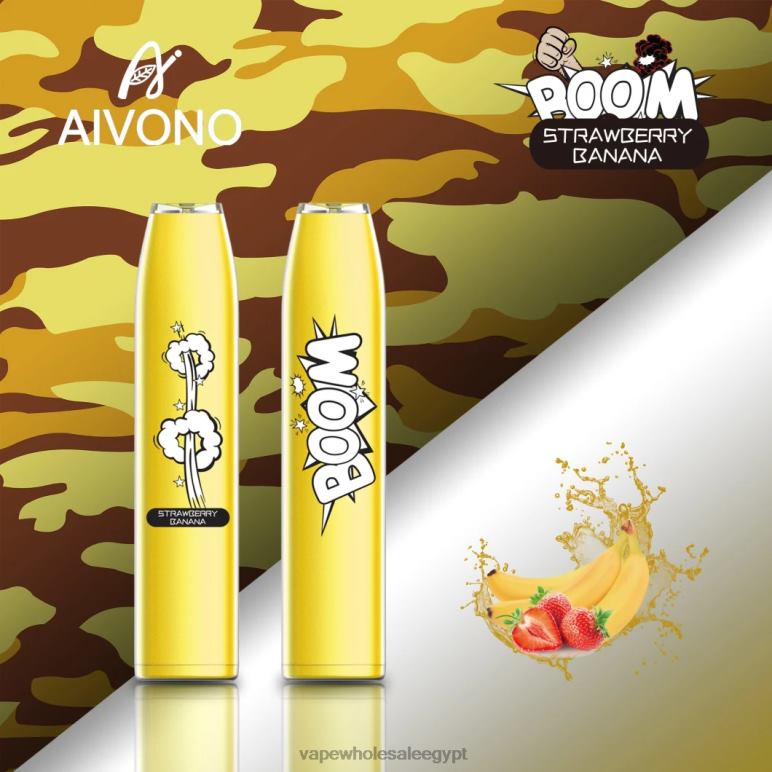 Aivono AIM BOOM 600 موز فراولة - R6RTR363 شراء Vape بالجملة