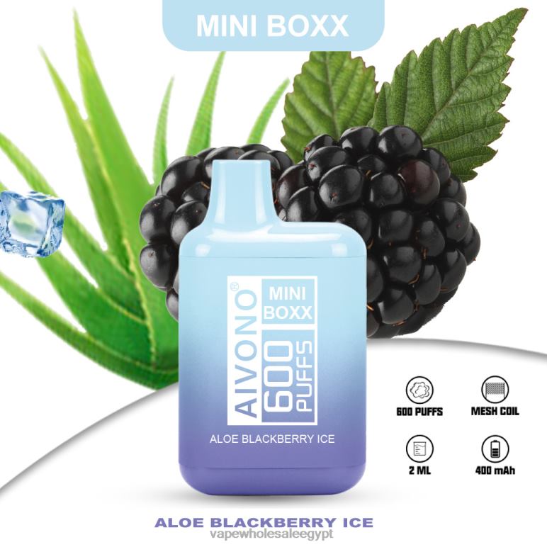 Aivono AIM MINI BOXX 600 الألوة الجليد الحالي - R6RTR240 Vape مصر