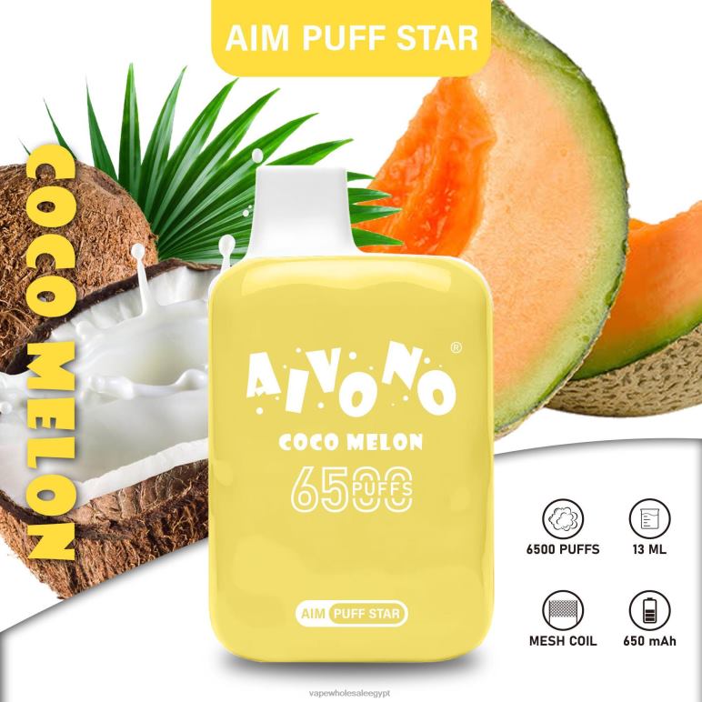 Aivono AIM PUFF STAR 6500 cocomelon - R6RTR297 Vape Store مصر