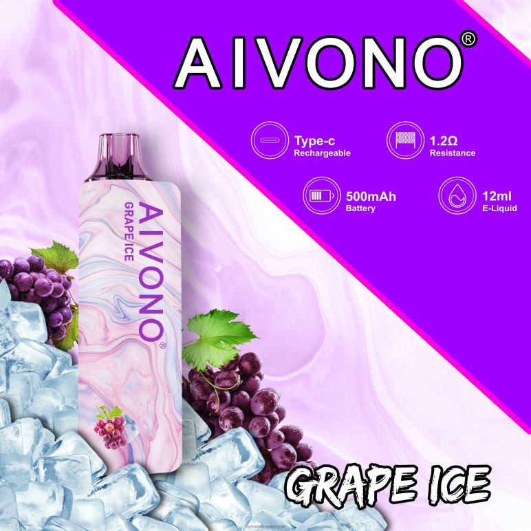 Aivono AIM GUN 7000 جليد العنب - R6RTR102 شراء Vape بالجملة